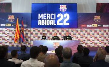 El 30 de mayo de 2013, Eric Abidal se despide del Barcelona.
