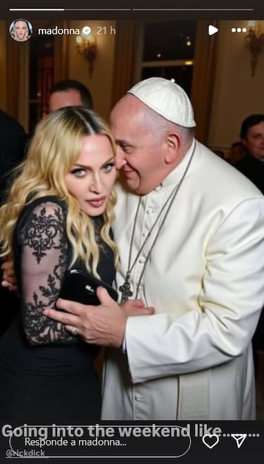 Las fotos virales de Madonna con el Papa Francisco: Por fin encuentra un novio de su edad