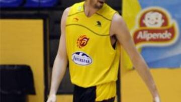 RECUPERADO. Pau Gasol se ha ejercitado al mismo ritmo y con la misma intensidad que el resto del grupo.