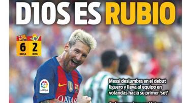 Portada del diario Sport. 