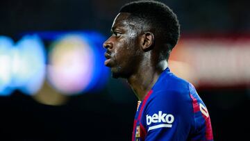 Soccer: La Liga - FC Barcelona v Villarreal
11 Ousmane Dembele from France of FC Barcelona during the La Liga match between FC Barcelona and Vilareal in Camp Nou Stadium in Barcelona 24 of September of 2019, Spain.
24/09/2019 ONLY FOR USE IN SPAIN