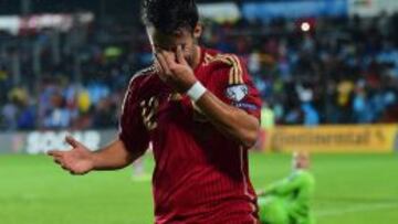 Juan Bernat, emocionado tras marcar en su debut con la Selecci&oacute;n.