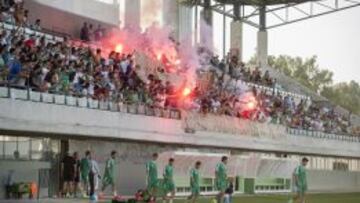 La primera sesión del Betis.