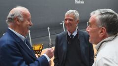 Del Bosque con Villar y Dani, hoy en Bilbao