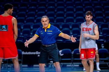 Entrenamiento de la selección española
