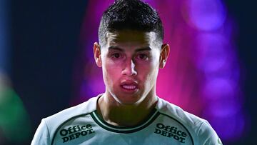 James Rodriguez of Leon during the 4th round match between Leon and Guadalajara as part of the Liga BBVA MX, Torneo Clausura 2025 at Nou Camp Stadium, on January 28, 2025 in Leon, Guanajuato, Mexico.