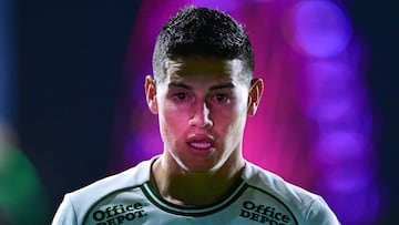 James Rodriguez of Leon during the 4th round match between Leon and Guadalajara as part of the Liga BBVA MX, Torneo Clausura 2025 at Nou Camp Stadium, on January 28, 2025 in Leon, Guanajuato, Mexico.