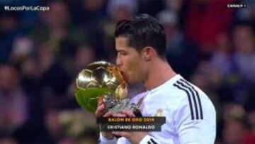 Cristiano Ronaldo ofreció su Balón de Oro al Bernabéu