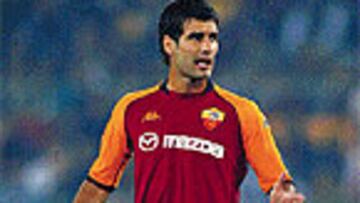 <B>CAMBIO DE AIRES</B>. Guardiola no ha tenido oportunidades en Roma.