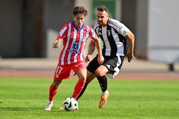 Riquelme, durante el partido contra la Juventus.