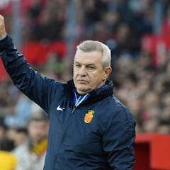 Afición del Mallorca corea a Javier Aguirre