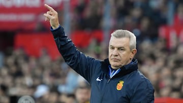 Javier Aguirre durante el partido entre Sevilla y Mallorca.