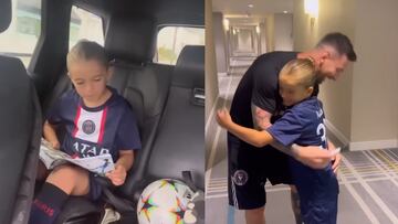 La hija de Sneijder y la emoción de conocer a Messi