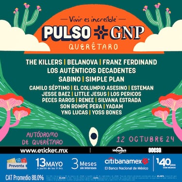 Festival Pulso GNP 2024: artistas, fechas y cuándo salen a la venta los boletos