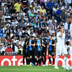 Brugge surprise Madrid and Bayern put seven past Spurs