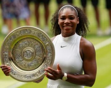 Serena Williams gan¨® Wimbledon y gan¨® en Roma. Perdi¨® las finales de Australia (Kerber) y Roland Garros (Muguruza) y perdi¨® el n¨²mero 1 tras 186 semanas consecutivas, empatando el r¨¦cord hist¨®rico de Steffi Graff, superada por la alemana Kerber.