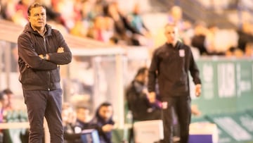 Cristóbal Parralo durante el partido de LaLiga Hypermotion contra el Tenerife.