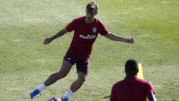 Griezmann durante un entrenamiento.