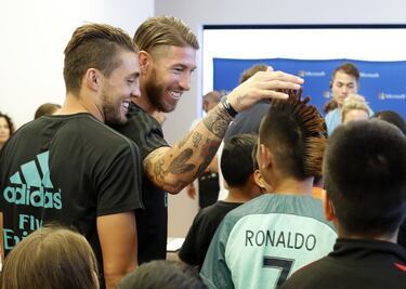 Ramos, Marcelo, Modric y Kovacic disfrutaron con los niños en un acto publicitario en USA
