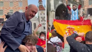 Los españoles de previa en Múnich y aparece Rafa Louzán: nadie lo esperaba