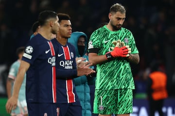 Donnarumma tras el partido de Champions League contra el Atltico de Madrid.