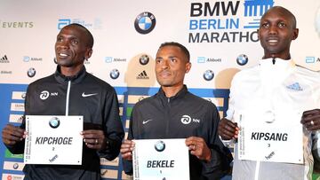 Kipchoge-Bekele-Kipsang: triple asalto al récord en Berlín