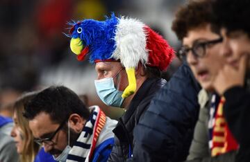 Aficionados de la selección de Francia.