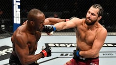 Kamaru Usman y Jorge Masvidal durante el UFC 251.