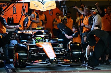 Lando Norris, líder de la clasificación general con 408 puntos, 12 más que Verstappen y 16 más que su compañero Piastri.