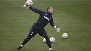 Joel, en un entrenamiento. 