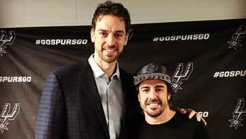 Alonso visita a su amigo Gasol y se intercambian elogios