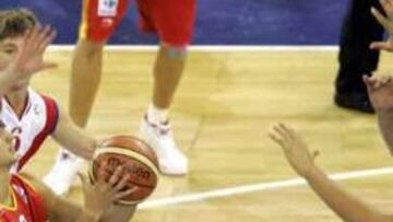 <b>NO FUE NECESARIO</b>. Ricky Rubio apenas anotó tres puntos, pero la selección española derrotó con facilidad a Croacia.