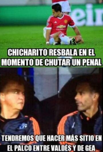 Los Memes del fallo del penalti de Chicharito en la Champions