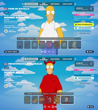 Todas las nuevas skins de la temporada de ‘Los Simpson’ en Fortnite: Homer, Bart, Marge, Lisa, Moe, Krusty, Flanders...