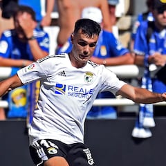 Álex Bermejo, el gol del Burgos