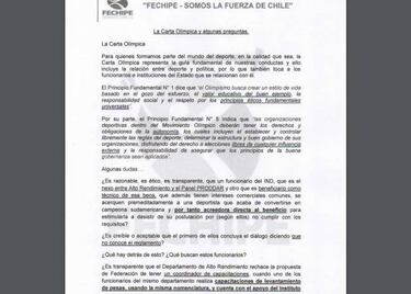 La Federación de Pesas acude a Bachelet con graves denuncias