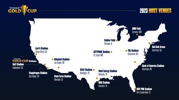 Concacaf anuncia sedes y estadios para la Copa Oro 2023
