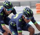 Nairo Quintana 'calienta motores' en el Yas Marina de Fórmula 1