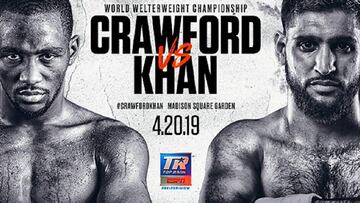 Cartel del Terence Crawford vs Amir Khan: WBO del peso welter.