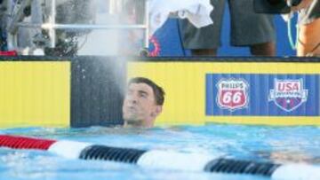 Michael Phelps durante los Trials de San Antonio (Texas).