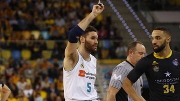 Rudy Fernández, jugador del Real Madrid, durante el partido contra el Iberostar Tenerife.