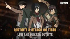 Levi and Mikasa from Shingeki no Kyojin join Eren in Fortnite: All the info