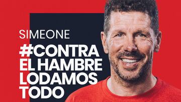 Campa&ntilde;a #ContraElHambreLoDamosTodo del Cholo en 2022.