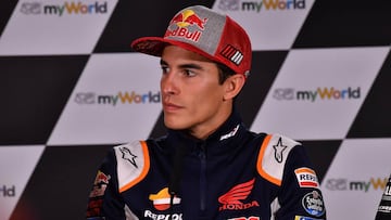 Marc M&aacute;rquez en la rueda de prensa del GP de Austria.