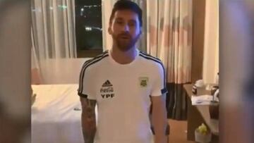 Mensaje de Messi a los hijos de Andrada tras la lesión del arquero