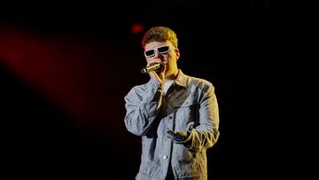 MEXICO CITY, MEXICO - NOVEMBER 26: Singer Quevedo performs during the Flow Fest 2023 at Autodromo Hermanos Rodriguez on November 26, 2023 in Mexico City, Mexico. (Photo by Jaime Nogales/Medios y Media/Getty Images)