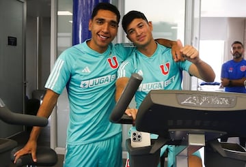 Renato Cordero y Renato Huerta, en la pretemporada de la U.