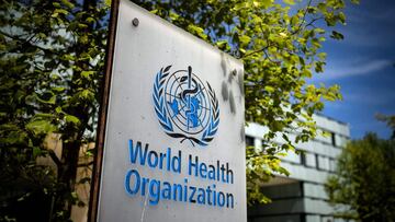 (FILES) This file photo taken on May 8, 2021, shows a sign of the World Health Organization (WHO) at the entrance of their headquarters in Geneva amid the Covid-19 coronavirus outbreak. - Fifty-three countries voiced alarm on May 28, 2021, at reports that World Health Organization leaders knew of sexual abuse allegations against the UN agency's staff and sat on them. (Photo by Fabrice COFFRINI / AFP)