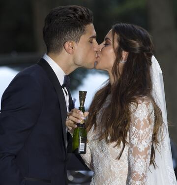 Marc bartra y Melissa han contraído matrimonio en una mansión construida en 1952 en Argentona