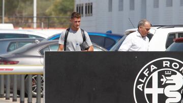 Jorge Sáenz, a la salida del entrenamiento.